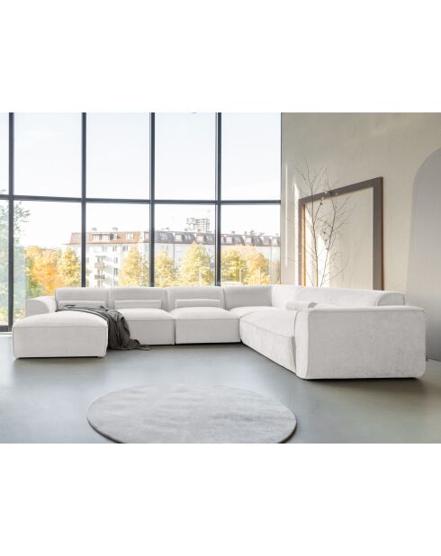 Festes U-Ecksofa, rechts Flex Felix Beige- 337x265x70 cm