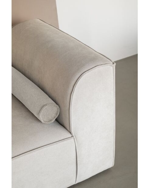 Festes U-Ecksofa, rechts Flex Felix Beige- 337x265x70 cm