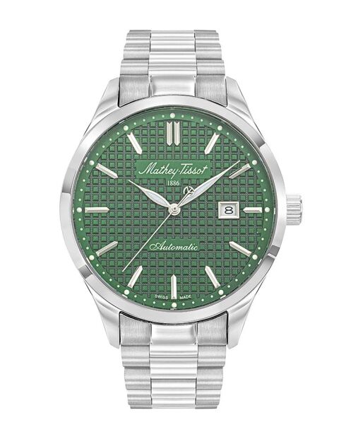 Orologio da uomo automatico in acciaio argentato Claro 888