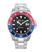 Swiss Made Automatic STP 1-11 zilverkleurig stalen herenhorloge