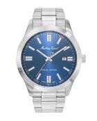 RONDA 515 H3 Quartz herenhorloge van Zwitserse makelij in zilverstaal