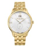 RONDA 6004B Quartz herenhorloge van Zwitserse makelij in goudstaal