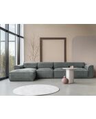 Festes M-Ecksofa, links Flex Felix Olive- 340x154x70 cm