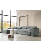 Festes M-Ecksofa, links Flex Felix Olive- 340x154x70 cm