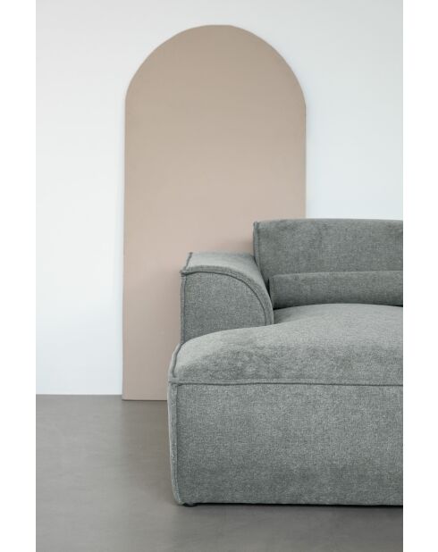 Festes M-Ecksofa, links Flex Felix Olive- 340x154x70 cm