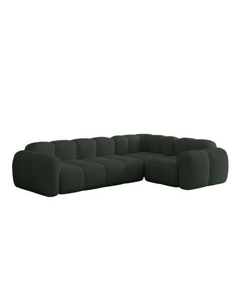 Divano angolare fisso M, destro Cloud Dark Green- 260x197x76 cm