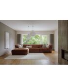 Vaste M Left Gatsby Terracotta hoekbank - 338x175x87 cm