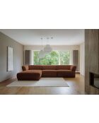 Vaste M Left Gatsby Terracotta hoekbank - 338x175x87 cm