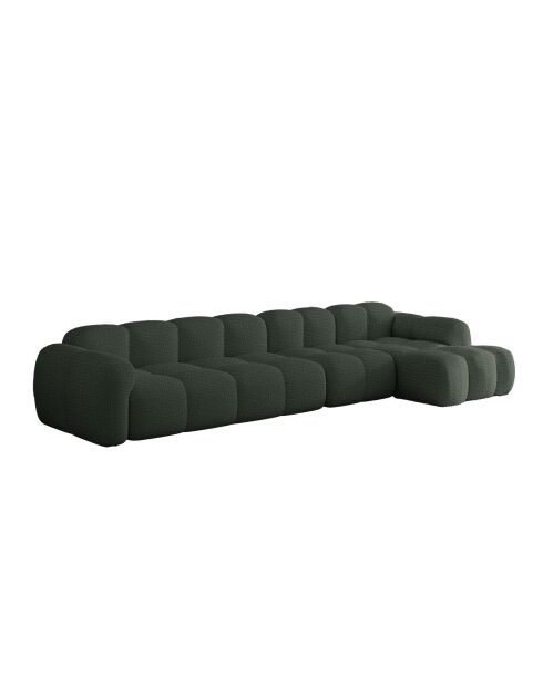 Divano angolare fisso M, destro Cloud Dark Green - 315x160x76 cm