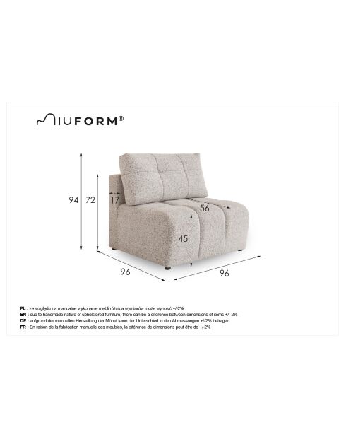 Lulu Gelber Chauffeur mit 1 Sitz - 96x96x94 cm