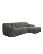 Festes Ecksofa S Right Shell Grey - 255x165x75 cm