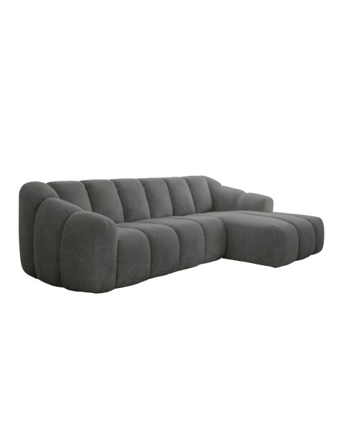 Festes Ecksofa S Right Shell Grey - 255x165x75 cm