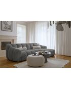 Festes Ecksofa S Right Shell Grey - 255x165x75 cm