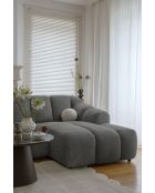 Festes Ecksofa S Right Shell Grey - 255x165x75 cm