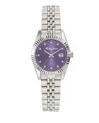 Reloj de cuarzo de acero plateado RONDA 585 H3 fabricado en Suiza para mujer