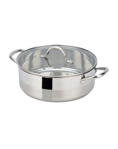 Pentola a induzione in acciaio - D.28 cm
