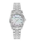 Montre Femme Quartz Swiss Made RONDA 585 H3 en Acier argentée