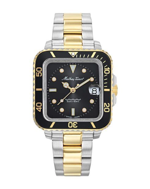 Montre Femme Swiss Made Quartz Ronda 505h3 en Acier argentée