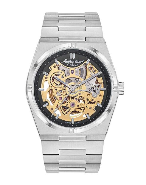 Herrenuhrwerk+Catena S800 Automatikuhrwerk, hergestellt in der Schweiz, Silberstahl