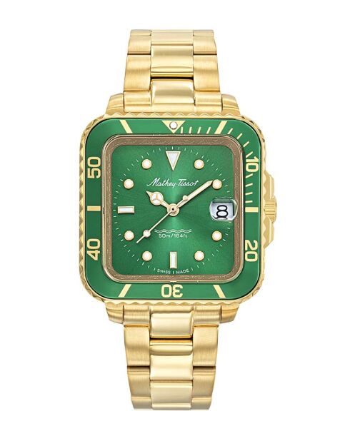 Reloj Ronda 505h3 de cuarzo fabricado en Suiza para mujer en acero plateado