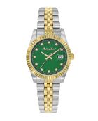 Reloj de cuarzo para mujer RONDA 585 H3 fabricado en Suiza en acero bicolor plateado/dorado