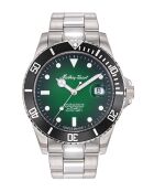 Swiss Made Automatic STP 1-11 zilverkleurig stalen herenhorloge