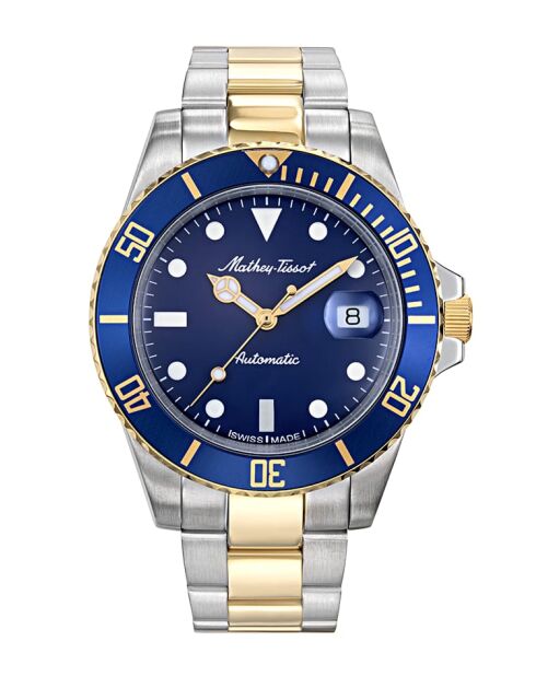 Orologio da uomo automatico Swiss Made STP 1-11 in acciaio bicolore argento/oro