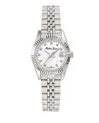 Montre Femme Quartz Swiss Made RONDA 585 H3 en Acier argentée