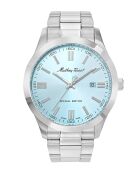 Montre Homme Quartz Swiss Made RONDA 515 H3 en Acier argentée