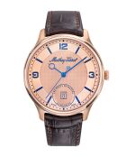 Peseux P224H6 Automatisch herenhorloge van Zwitserse makelij in bruin leer