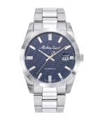 Swiss Made Automatic STP 1-11 zilverkleurig stalen herenhorloge