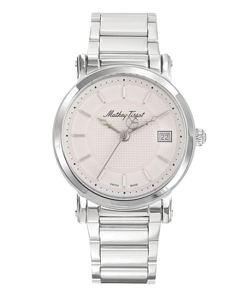 RONDA 505 h3 Quartz herenhorloge van Zwitserse makelij in zilverstaal