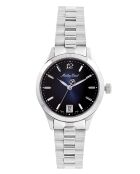 RONDA 505h6 Quarzuhr für Damen, hergestellt in der Schweiz, aus silbernem Stahl