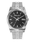 RONDA 515 H3 Quartz herenhorloge van Zwitserse makelij in zilverstaal