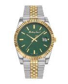 Montre Homme Quartz Swiss Made RONDA 515 H3 en Acier Bicolor argenté/doré
