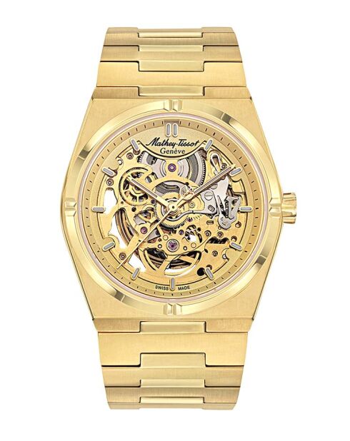 Orologio da uomo Movement+automatico Swiss Made Catena S800 Gold Steel