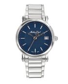 RONDA 505 h3 Quartz herenhorloge van Zwitserse makelij in zilverstaal