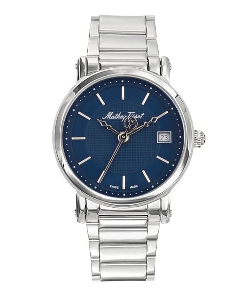 RONDA 505 h3 Quartz herenhorloge van Zwitserse makelij in zilverstaal