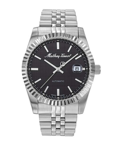 Montre Homme Swiss Made Automatic STP 1-11 en Acier argentée