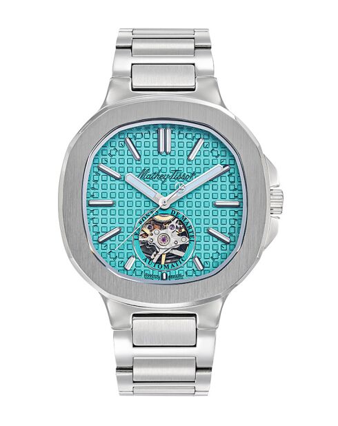 Automatisch Swiss Made Catena SA200 zilverstalen horloge voor heren