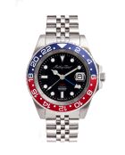 Automatisch peseux P293 horloge van Zwitserse makelij voor heren, zilverkleurig staal