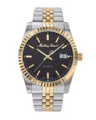 Swiss Made Automatic STP 1-11 herenhorloge in tweekleurig zilver/goud staal