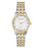 RONDA 1064 Orologio svizzero al quarzo da donna in acciaio bicolore argento/oro