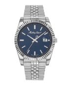 RONDA 515 H3 Quartz herenhorloge van Zwitserse makelij in zilverstaal