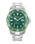 Swiss Made Automatic STP 1-11 zilverkleurig stalen herenhorloge