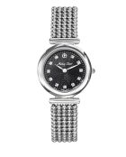 Montre Femme Quartz Swiss Made RONDA 1062 en Acier argentée