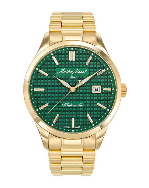 Orologio da uomo automatico Claro 888 in acciaio dorato