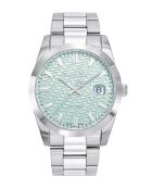 Swiss Made Automatic STP 1-11 zilverkleurig stalen herenhorloge