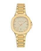 Orologio da donna al quarzo Swiss Made RONDA 585 h6 in acciaio dorato