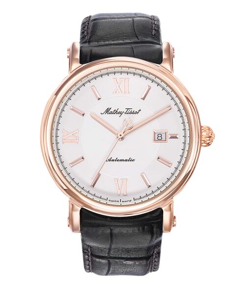 Swiss Made Automatic STP 1-11 Herrenuhr aus braunem Leder